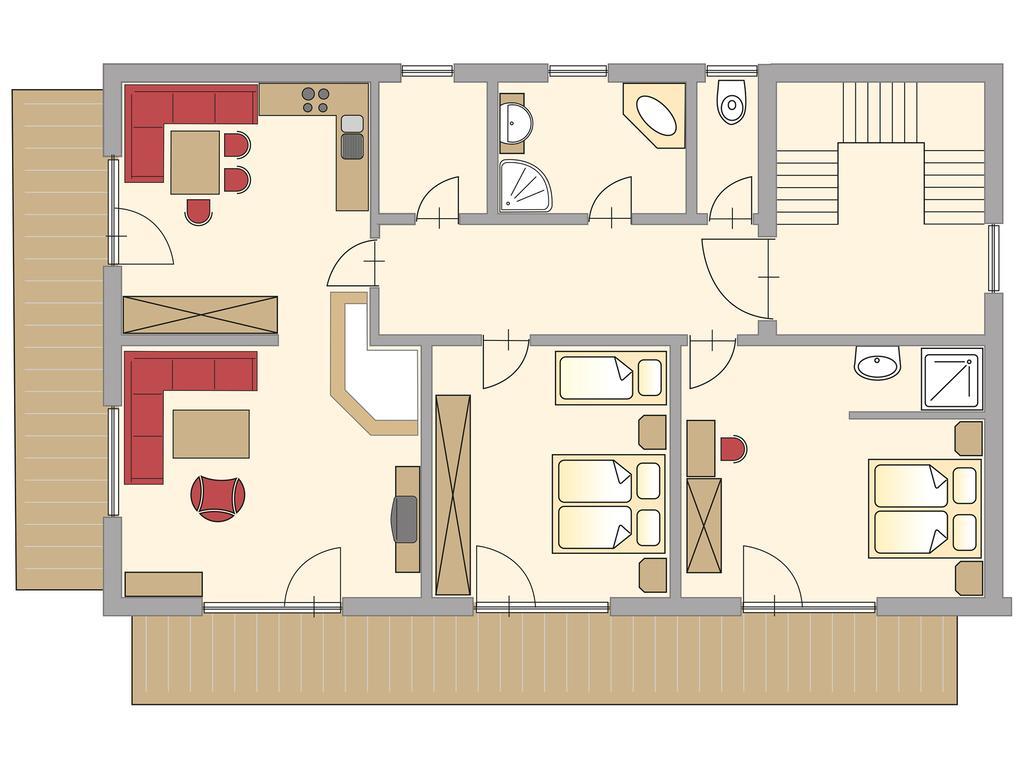 Appartement Knapp Wald im Pinzgau Oda fotoğraf